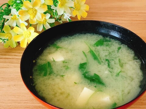 水菜の味噌汁✧˖°